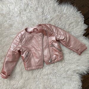 Baby girl leather jacket